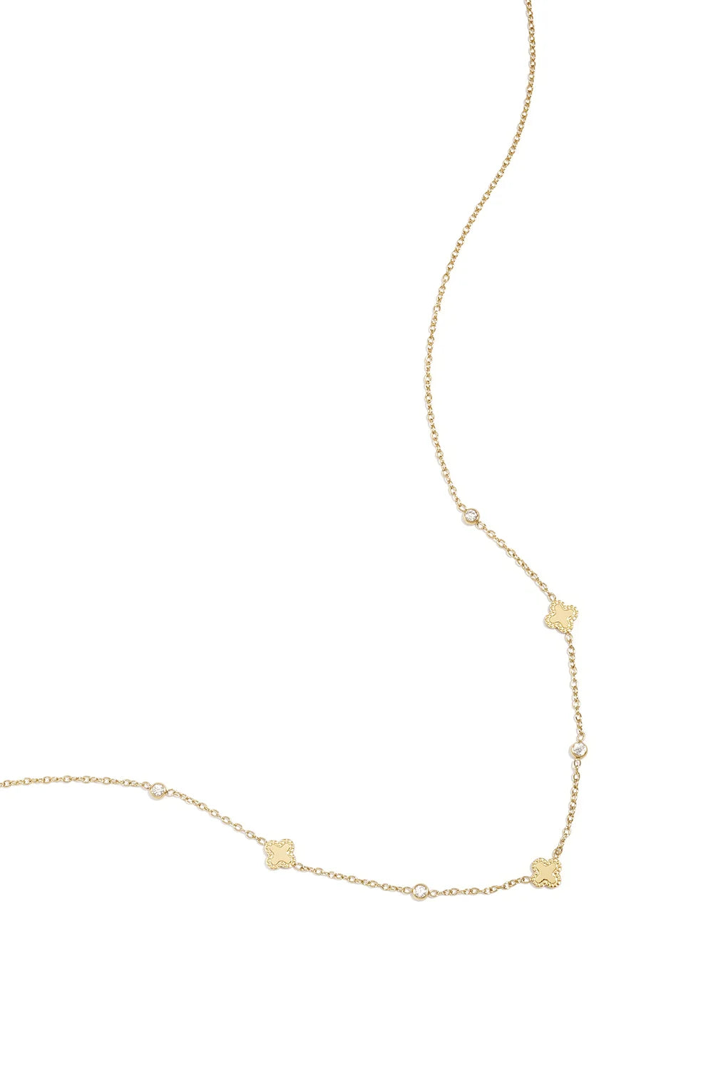 Klaver ketting goud