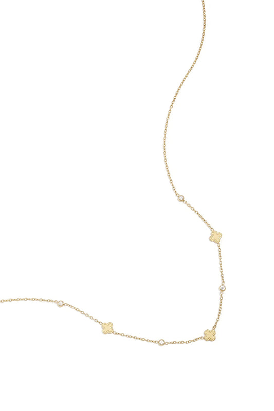 Klaver ketting goud