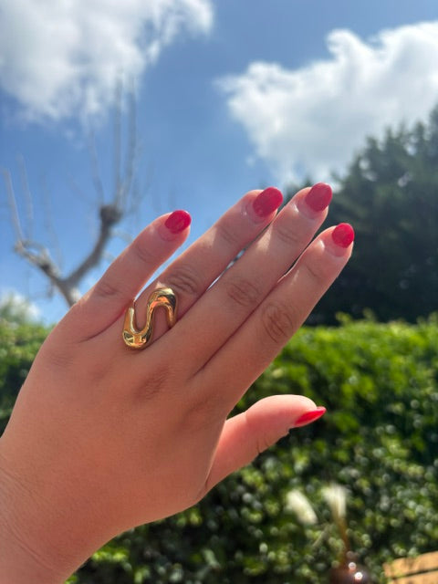 Swoosh ring